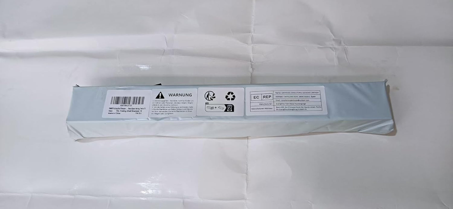 Folding Shelf Brackets 16 Inch, Max Load: 330Lb Heavy Duty Stainless Steel Collapsible Shelf Bracket for Table Work Bench, Space Saving DIY Bracket, Pack of 2