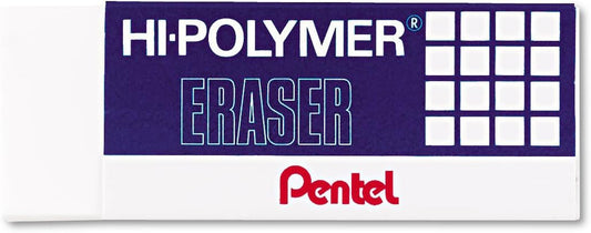 Hi-Polymer Block Eraser, Large, 3 Pack, White (ZEH10BP3-K6)