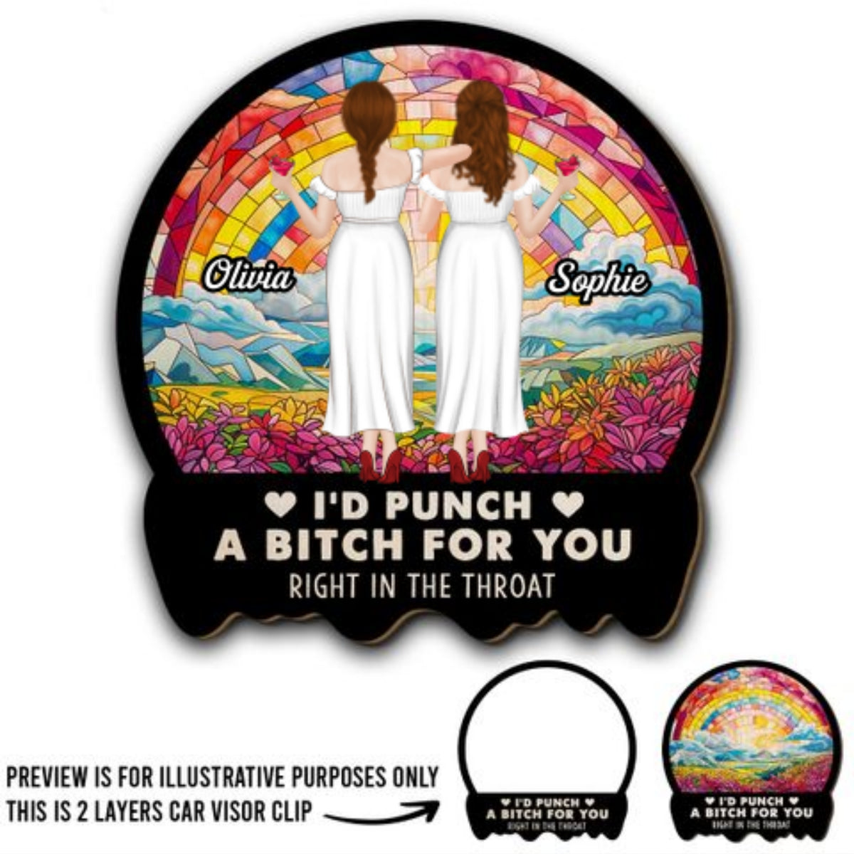 Bestie Car Charm Keepsake