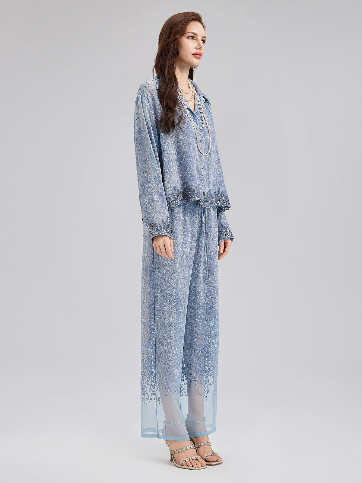Dreamy Denim Lace Top