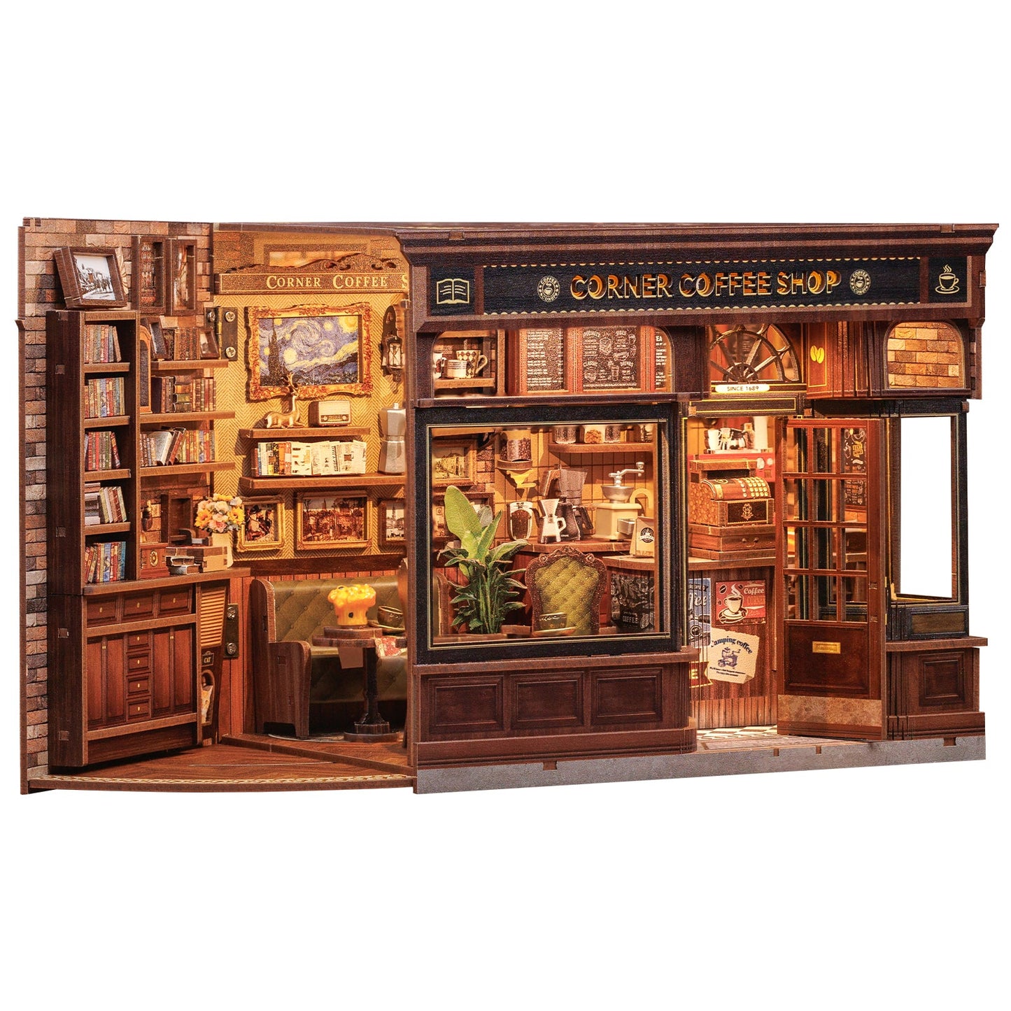 Charming Coffee Shop Dollhouse