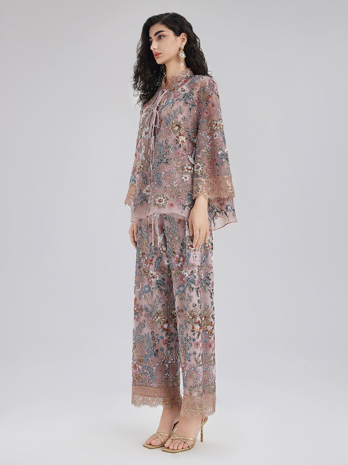 Sparkling Sequin Party Blouse