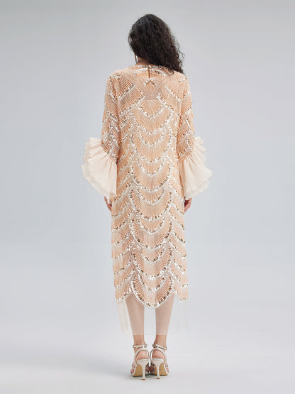 Elegant Beaded Evening Dress