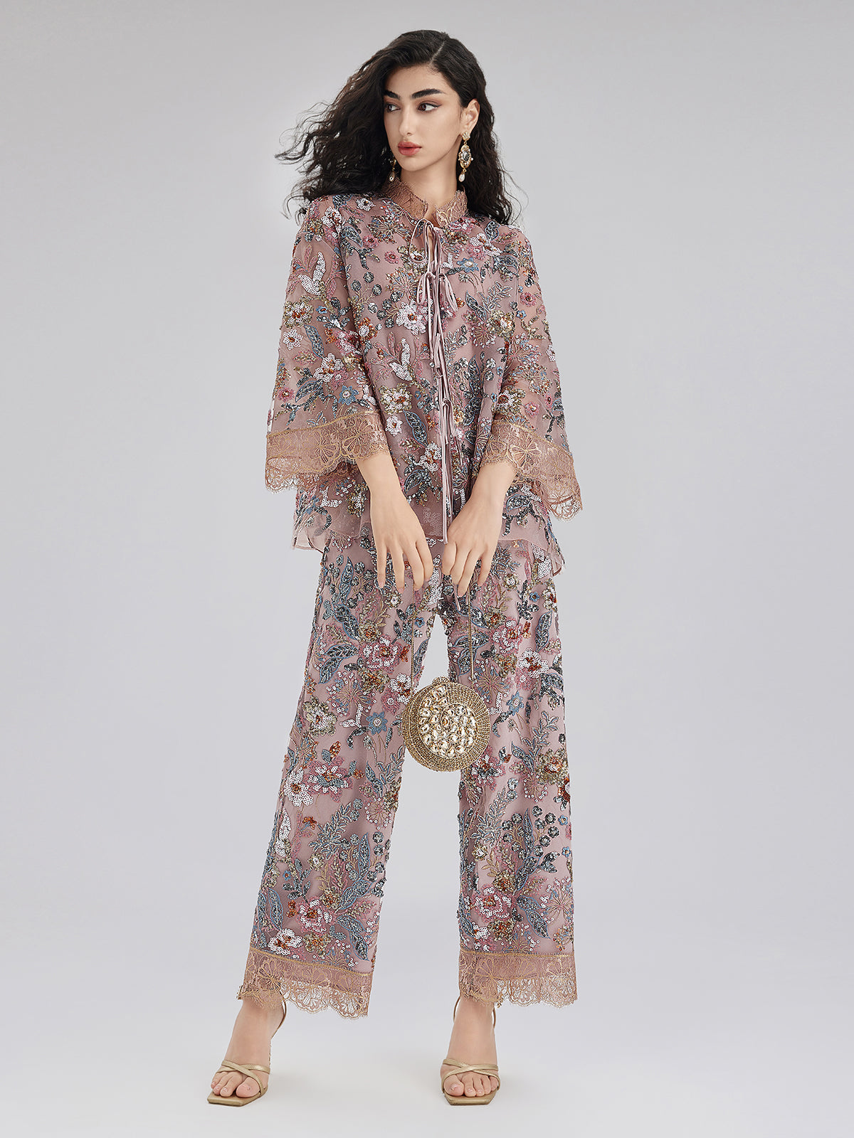 Sparkling Sequin Party Blouse