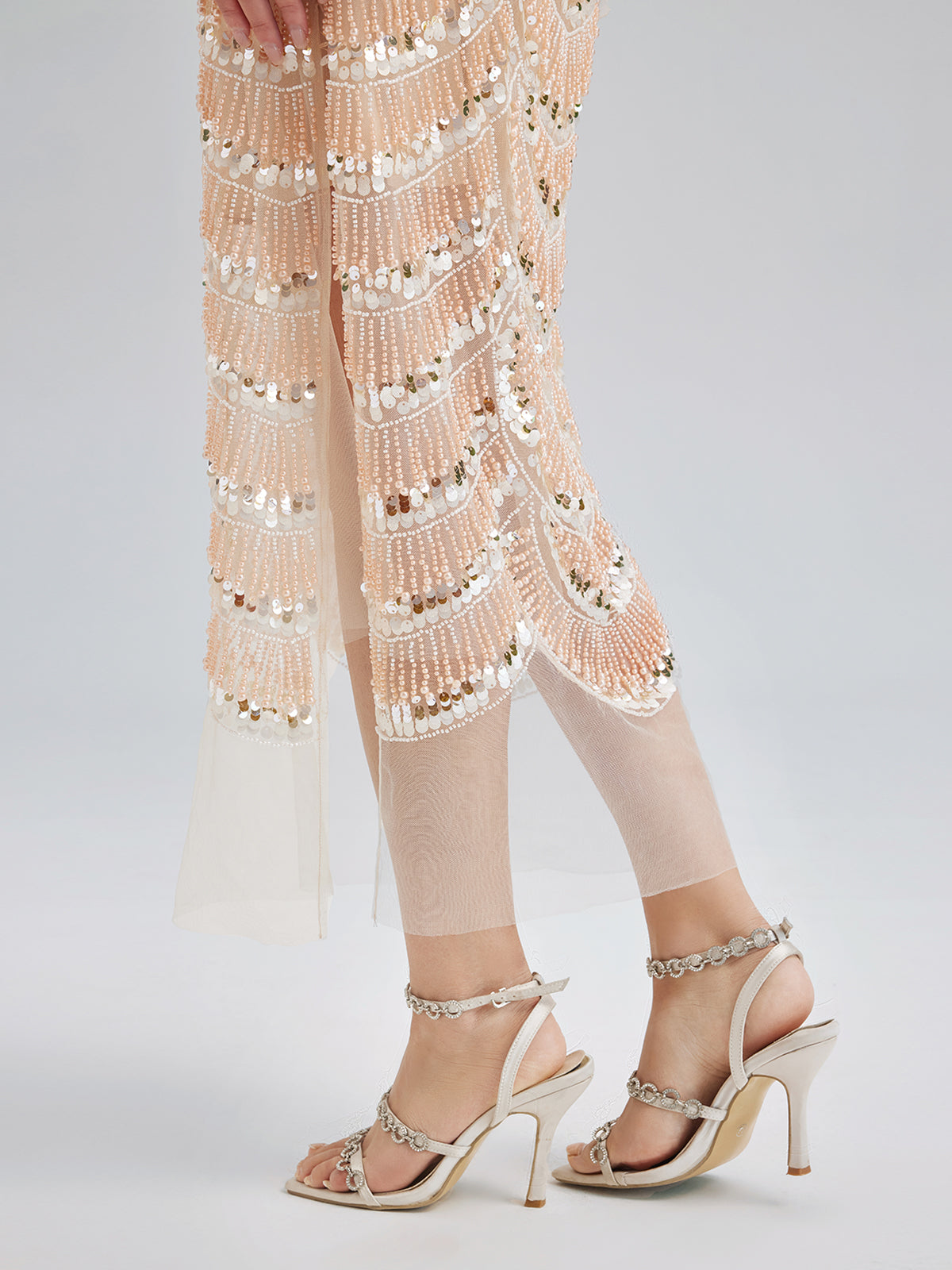 Elegant Beaded Evening Dress