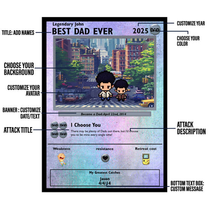 Personalized Dad Adventure Card