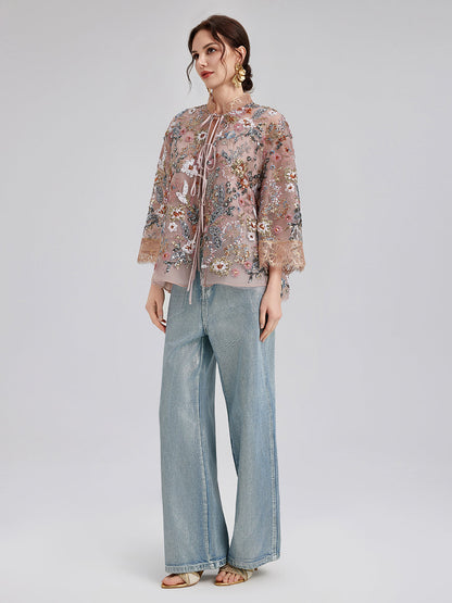 Sparkling Sequin Party Blouse