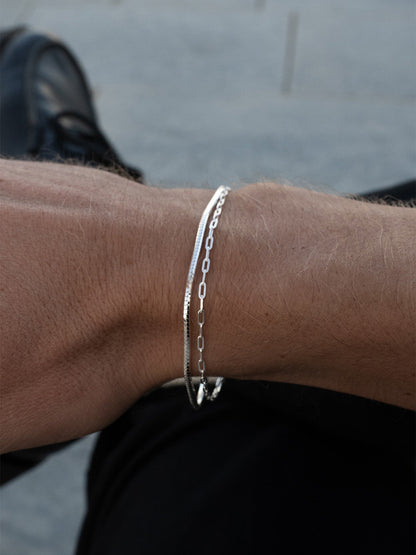 Elegant Silver Link Bracelet