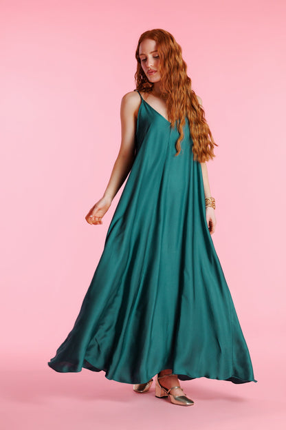 Elegant Silky Slip Dress