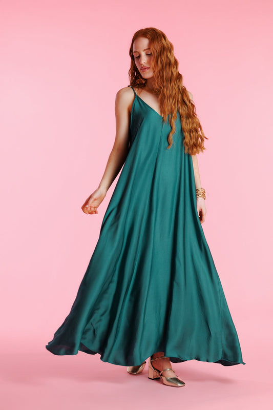 Elegant Silky Slip Dress