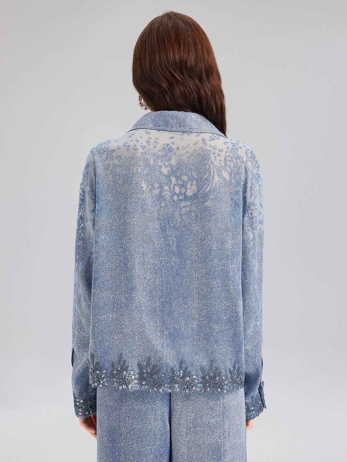 Dreamy Denim Lace Top