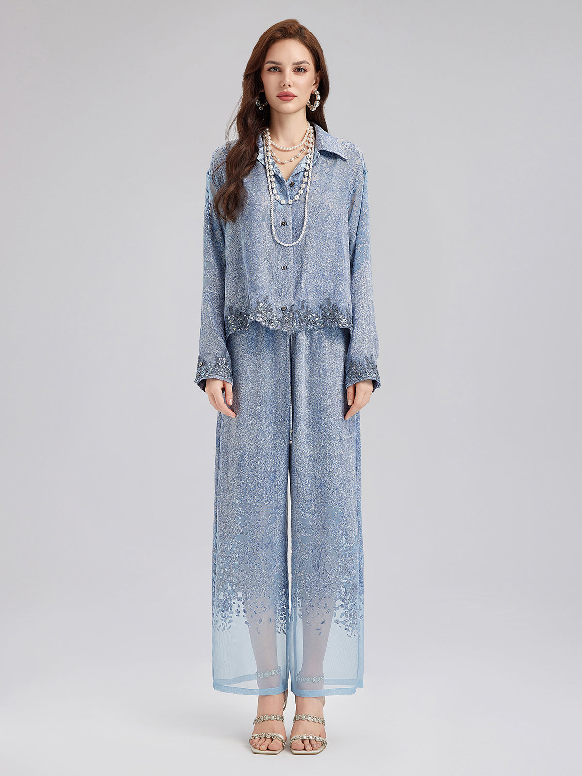 Dreamy Denim Lace Top