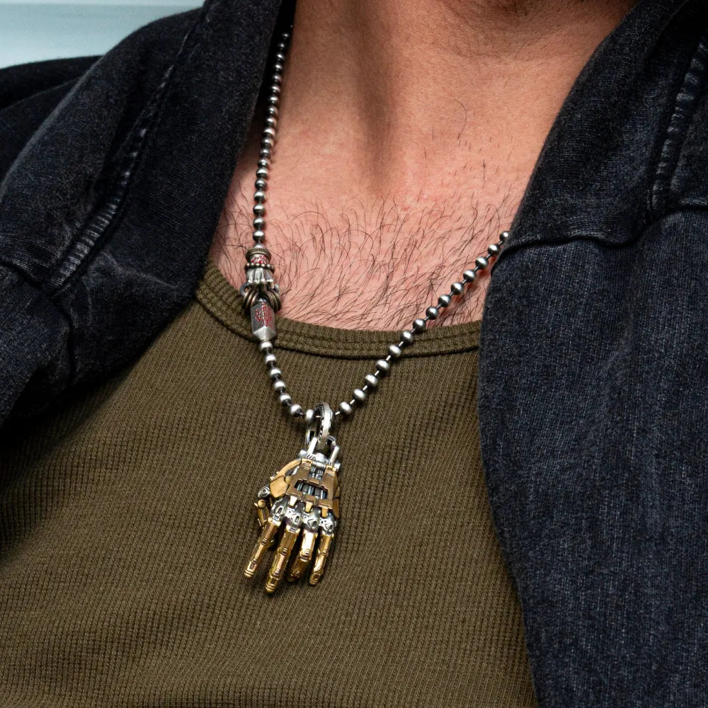 Artistic Mechanical Hand Necklace