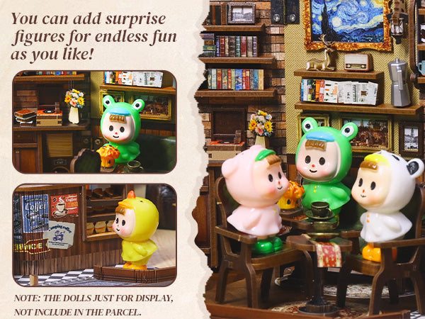 Charming Coffee Shop Dollhouse