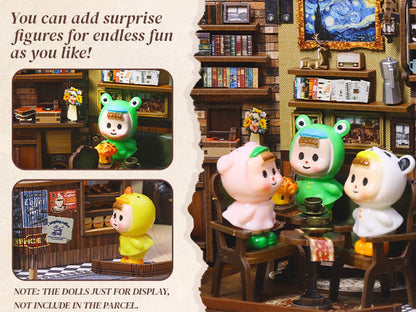 Charming Coffee Shop Dollhouse