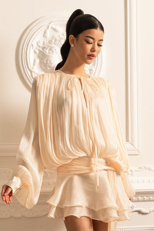 Stylish Men's Draped Dress
