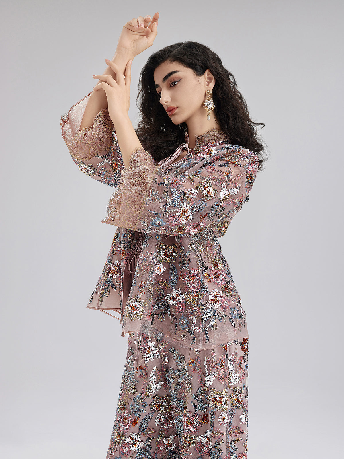 Sparkling Sequin Party Blouse