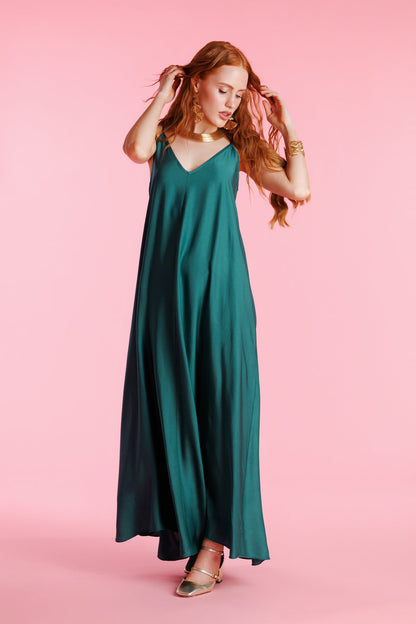 Elegant Silky Slip Dress
