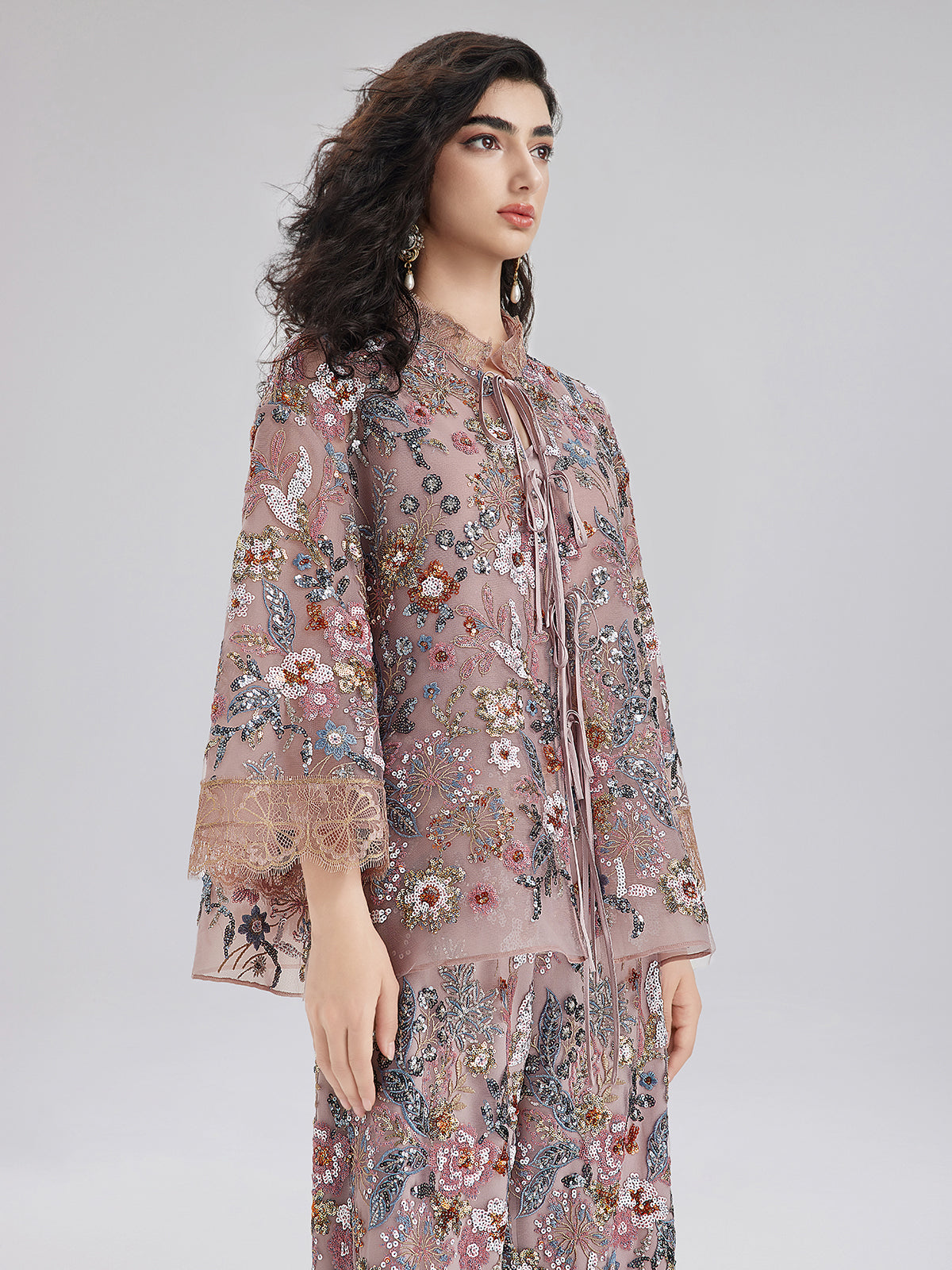 Sparkling Sequin Party Blouse
