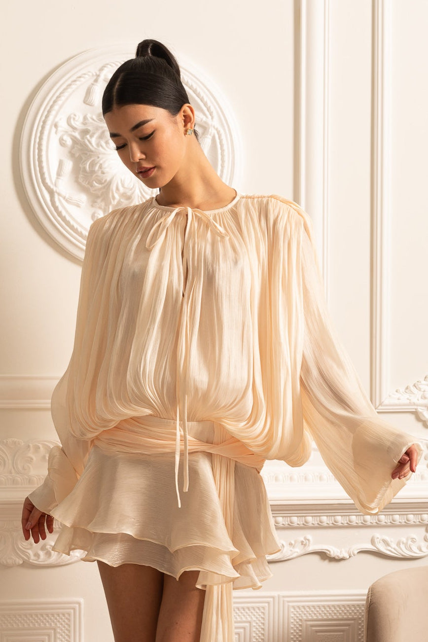 Stylish Men's Draped Dress
