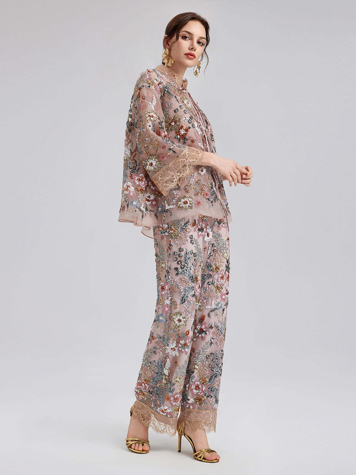 Sparkling Sequin Party Blouse