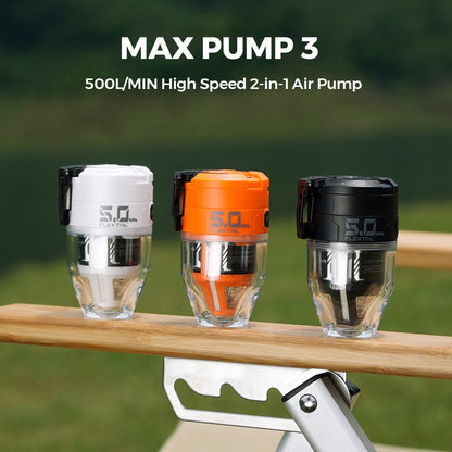 Portable Air Pump with LED Light