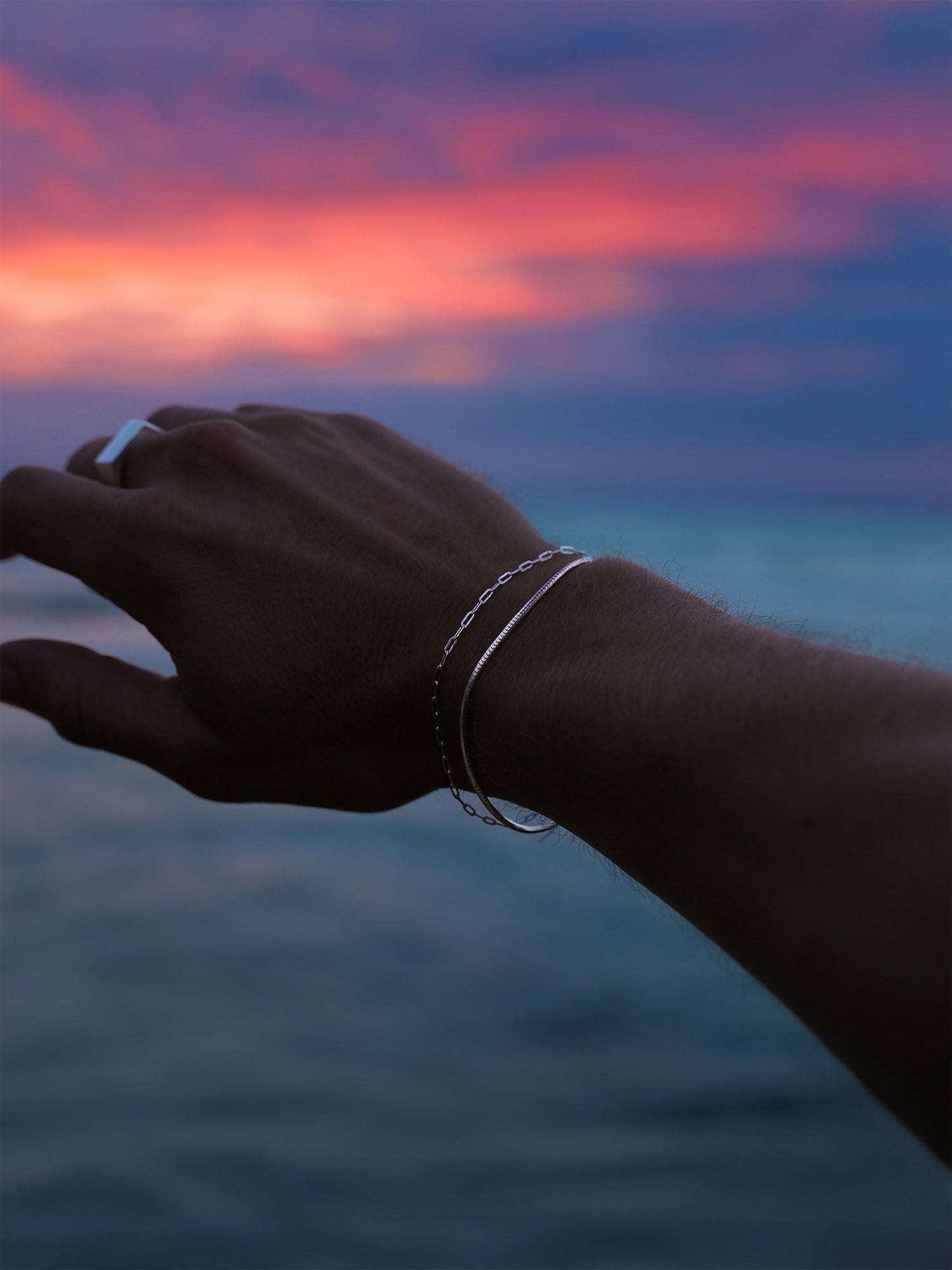 Elegant Silver Link Bracelet