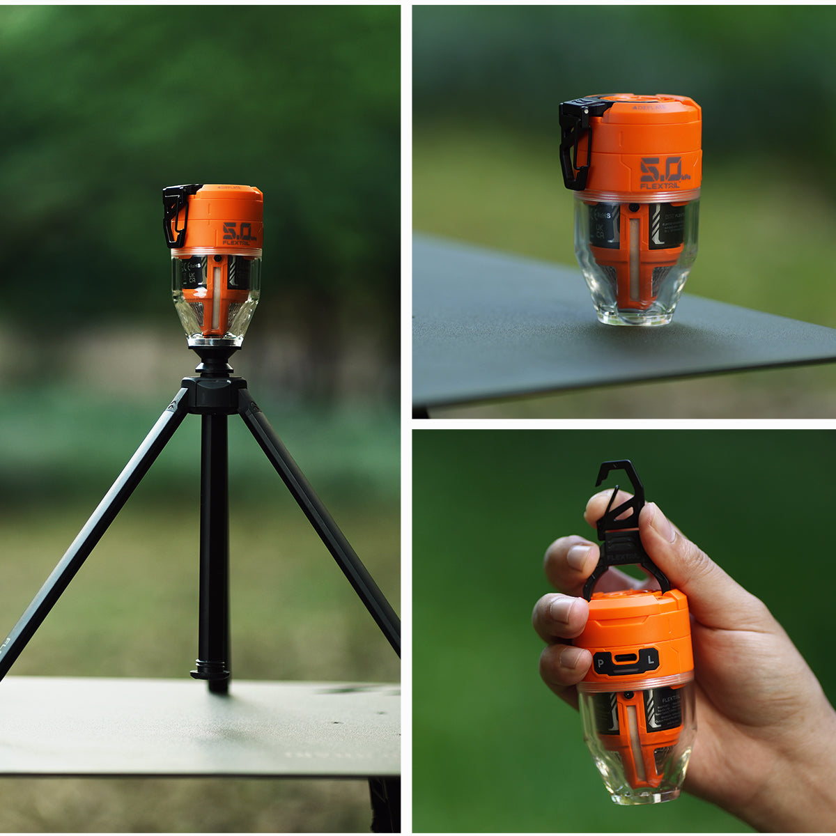 Portable Air Pump with LED Light